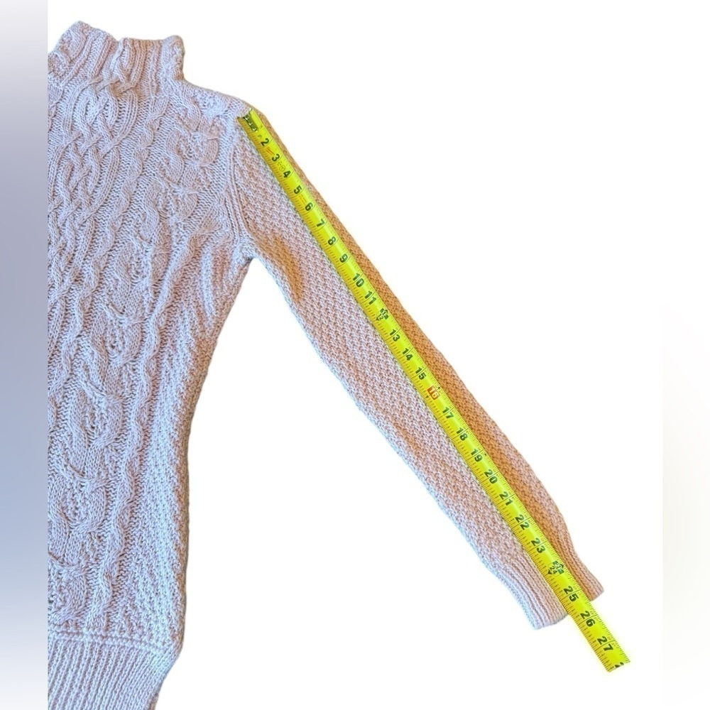 Lauren Ralph Lauren Sweater Mock Turtleneck Cable Knit Tunic Womens Size Medium - Picture 10 of 10
